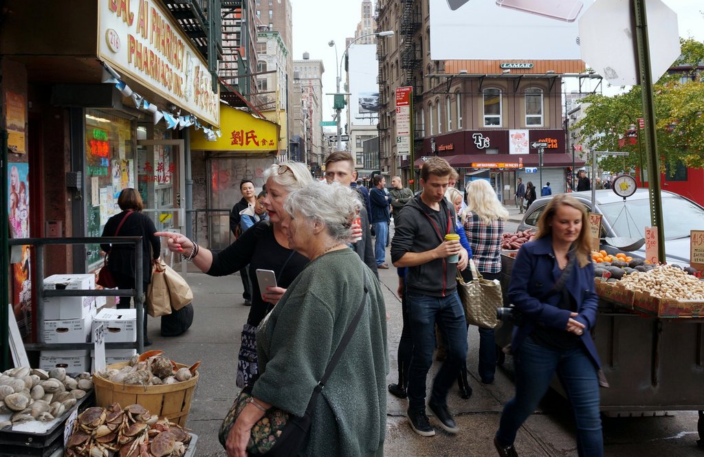 Ellen Gasnick, Big Apple's Greeter of the Year, showing me around New York's streets.