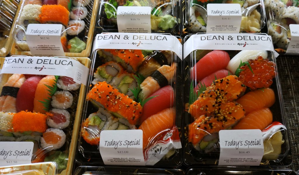 Dean & Deluca has great sushi.