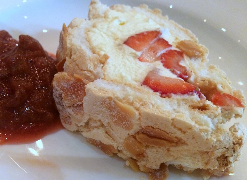 Strawberry roulade