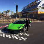 Ferrari thrills on a Las Vegas speedway