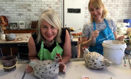 Getting dirty at a Fried Mudd pottery class
