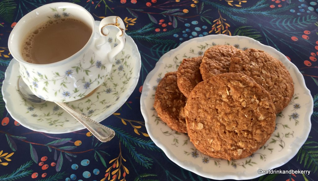 A cuppa and an Anzac biscuit is always welcome.