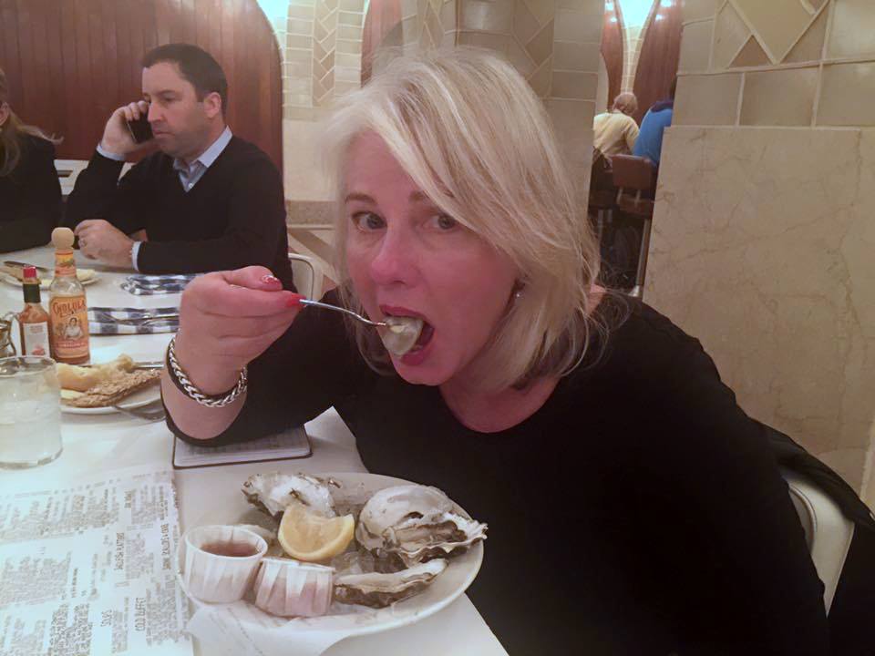 A blogging dream - eating oysters at the Oyster Bar, Grand Central Station, New York.