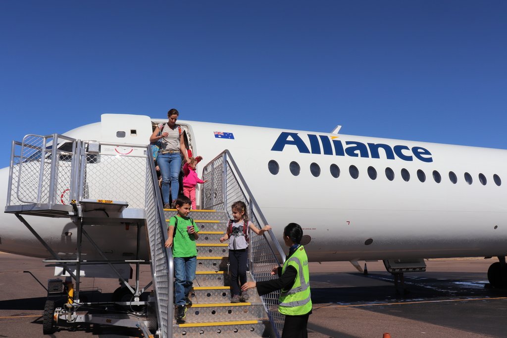 Virgin Australia shares with Alliance Airlines on their Brisbane to Alice Springs route.