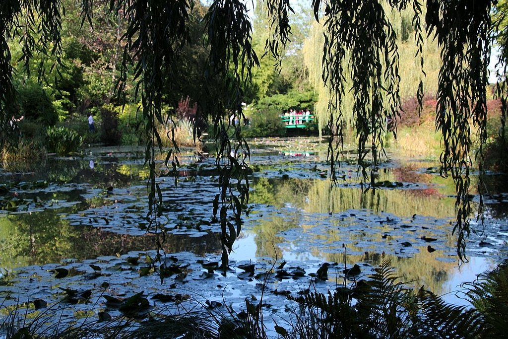 Exploring the garden of Claude Monet in Giverny