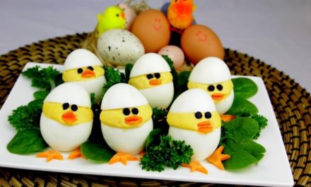 Savoury Easter egg chicks
