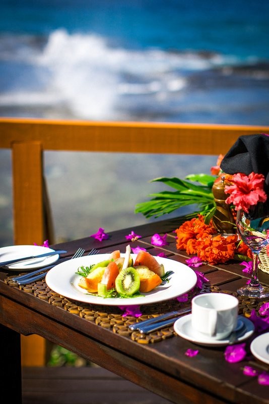 Fruit plate at Namale Resort Fiji