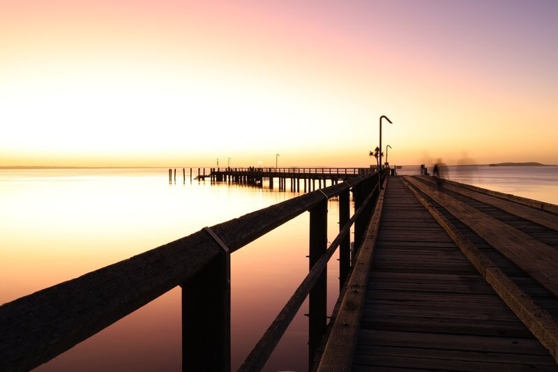 Jetty sunset at Kingfisher Bay Resort K'gari / Fraser Island
