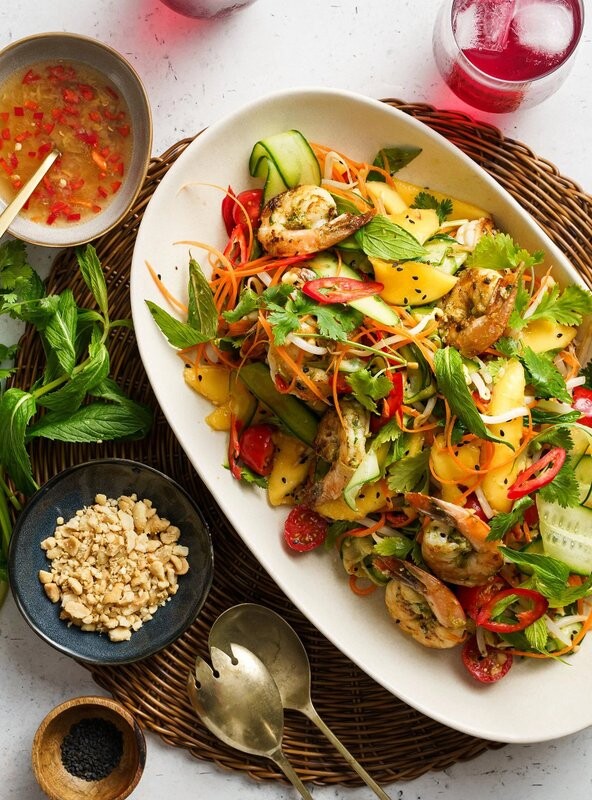 Easy Prawn and Mango Vietnamese Salad