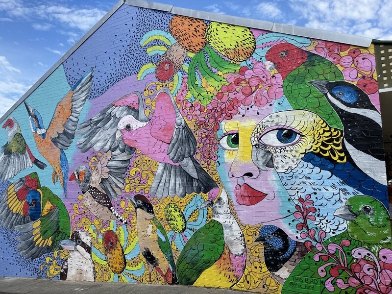 Street art in Pomona Noosa Country
