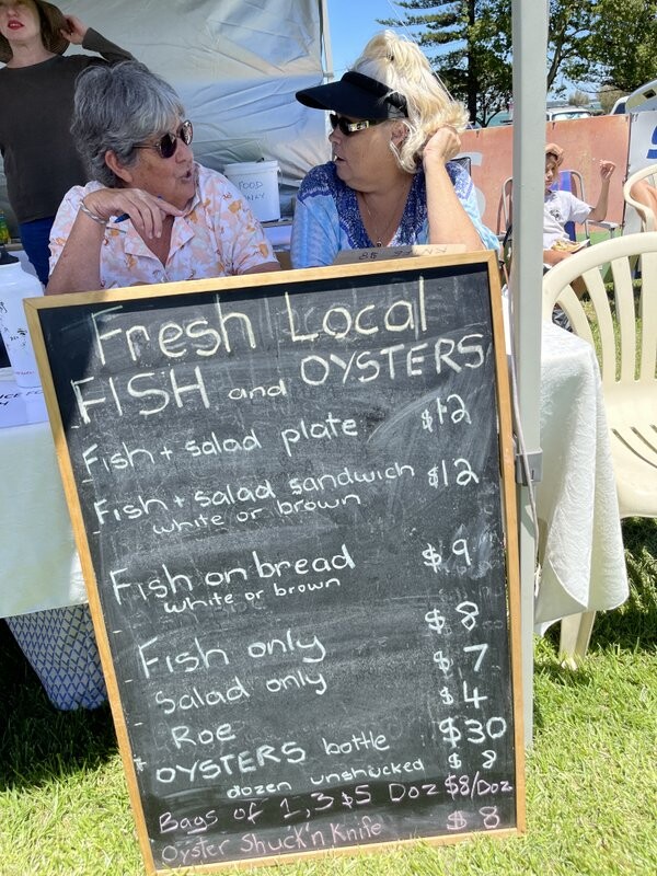 Fresh local fish and oysters Straddie Oyster Festival