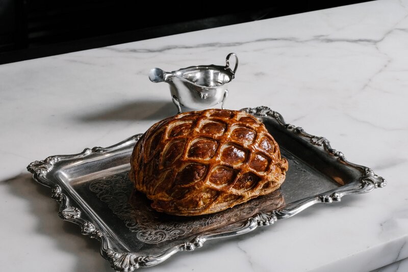 Rothwell's Beef Wellington with red wine sauce IMAGE Dean Swindell