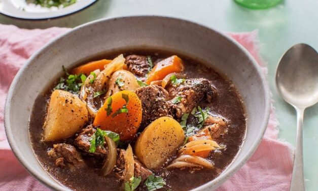 Easy Slow Cooker Irish Stew with Beef and Guinness